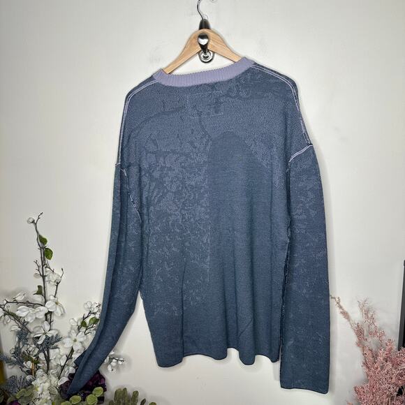 A-COLD-WALL* Shatter Jaq Jumper Sweater Merino Wool Deep Teal Sz XL NWT {3V26} - Picture 3 of 9